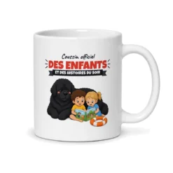 Mug terre-neuve – mug blanc vu du dos