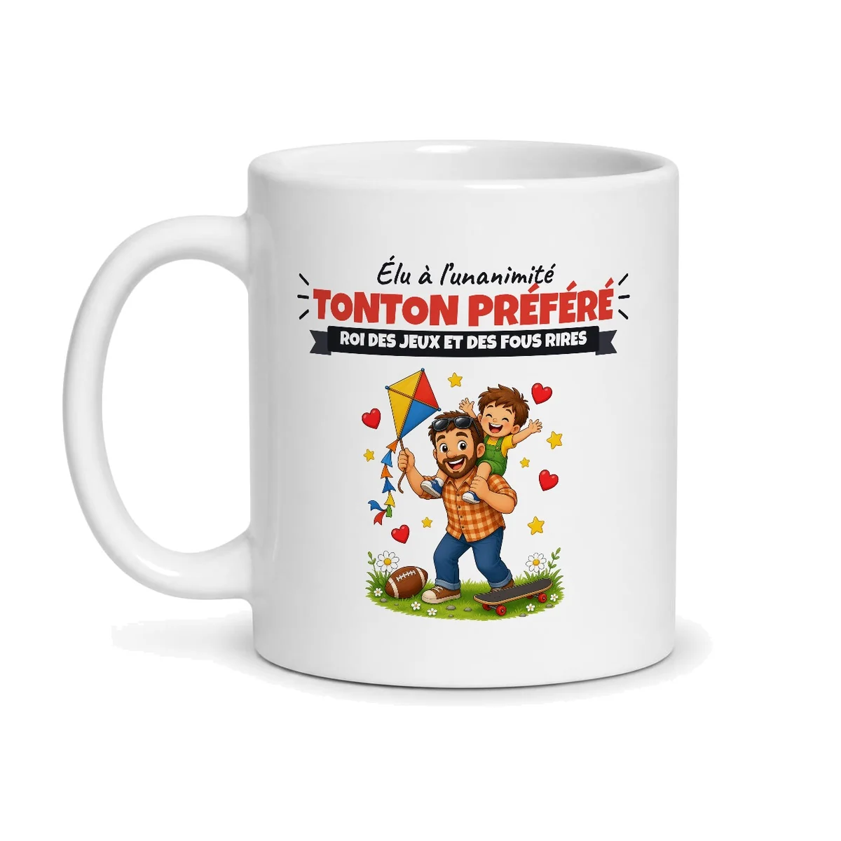 Mug tonton préféré – mug blanc vu de face