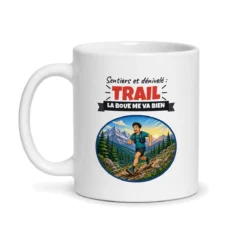 Mug trail – mug blanc vu de face