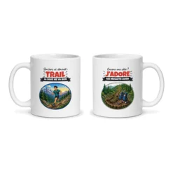Mug trail – les deux faces du mug côte à côte