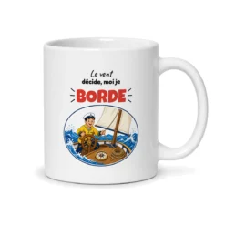 Mug voilier – mug blanc vu du dos