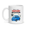 Mug voiture – mug blanc vu de face