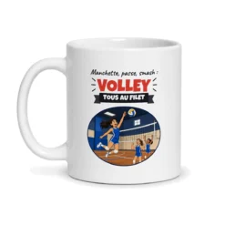 Mug volley – mug blanc vu de face