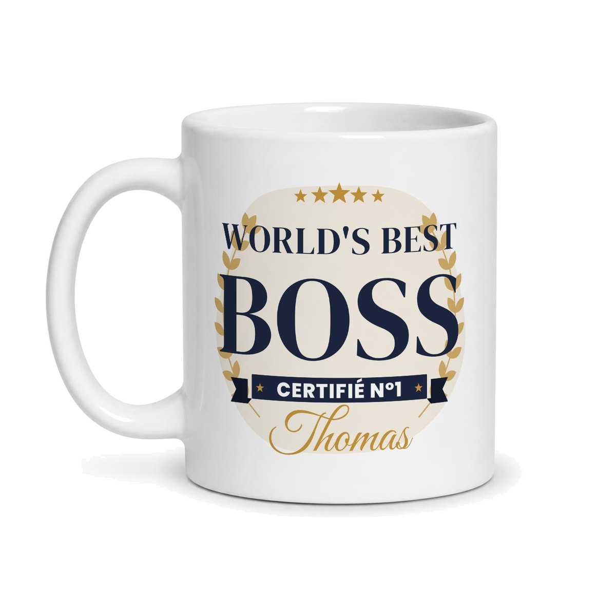 Mug World's Best Boss, vue de face