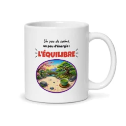 Mug yin et yang – mug blanc vu du dos