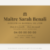 Plaque avocat or vieilli 30 × 20 cm – visuel de présentation