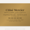Plaque diététicien or vieilli 30 × 20 cm – visuel de présentation