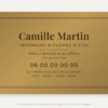 Plaque infirmière libérale or vieilli 30 × 20 cm – visuel de présentation