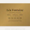Plaque orthophoniste or vieilli 30 × 20 cm – visuel de présentation