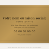 Plaque professionnelle texte libre or vieilli 30 × 20 cm – visuel de présentation