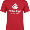 Tee-shirt rouge homme personnalisé – Texte, photo ou logo