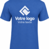 Tee-shirt bleu royal homme personnalisé – Texte, photo ou logo