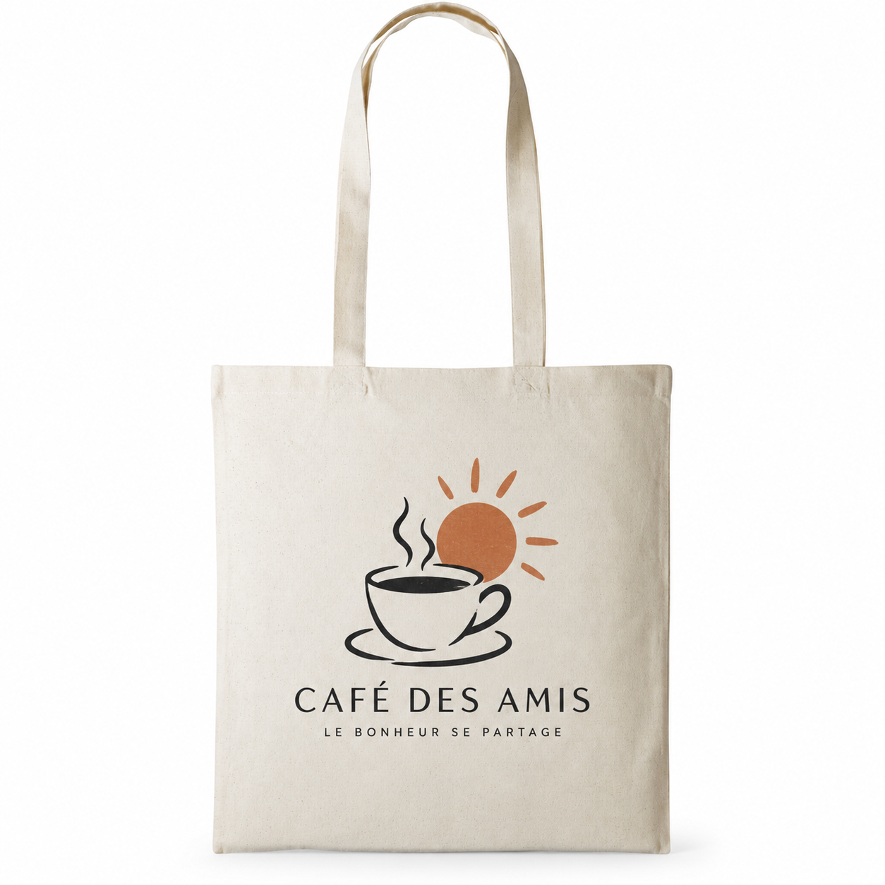 Sac tote bag personnalisé en coton naturel – 38 × 42 cm – Image 2