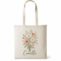 Sac tote bag personnalisé en coton naturel – 38 × 42 cm – Image 3