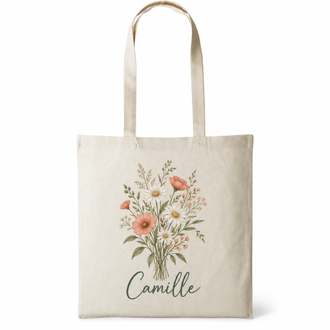 Sac tote bag personnalisé en coton naturel – 38 × 42 cm – Image 3