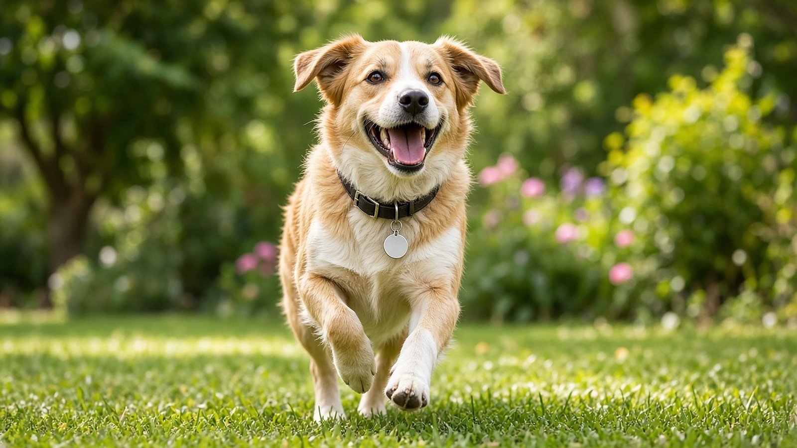 Chien portant une médaille personnalisée